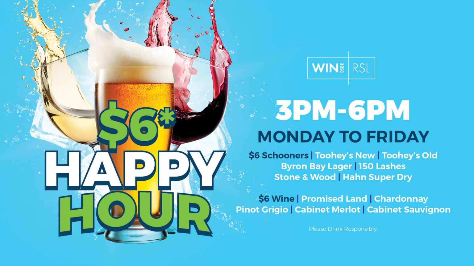 6 Happy Hour Windsor Golf