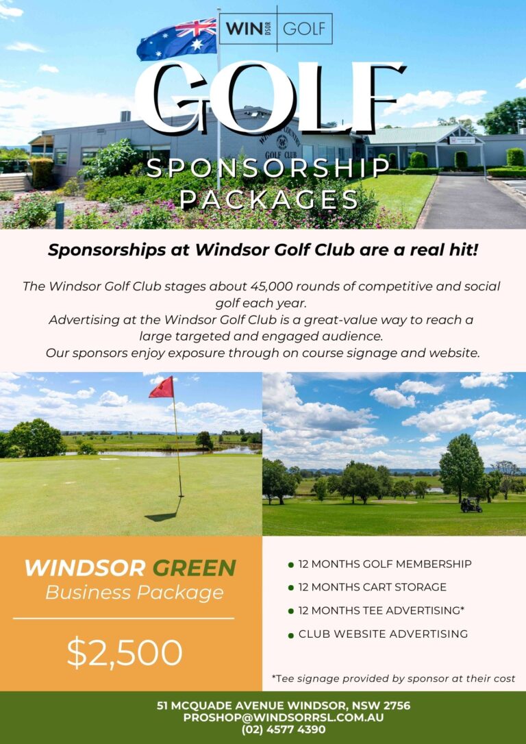 Corporate Sponsorship Packages - Windsor Golf